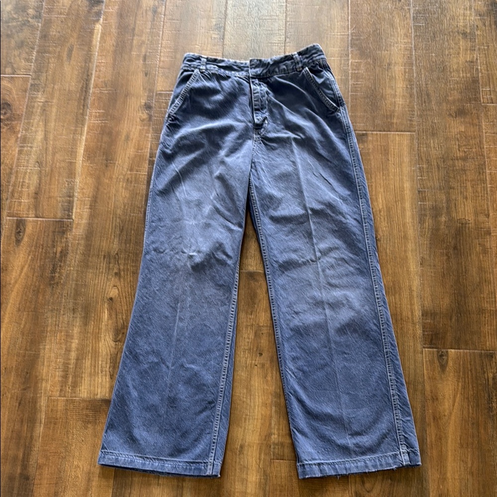 Zara Blue Wide Leg Jeans